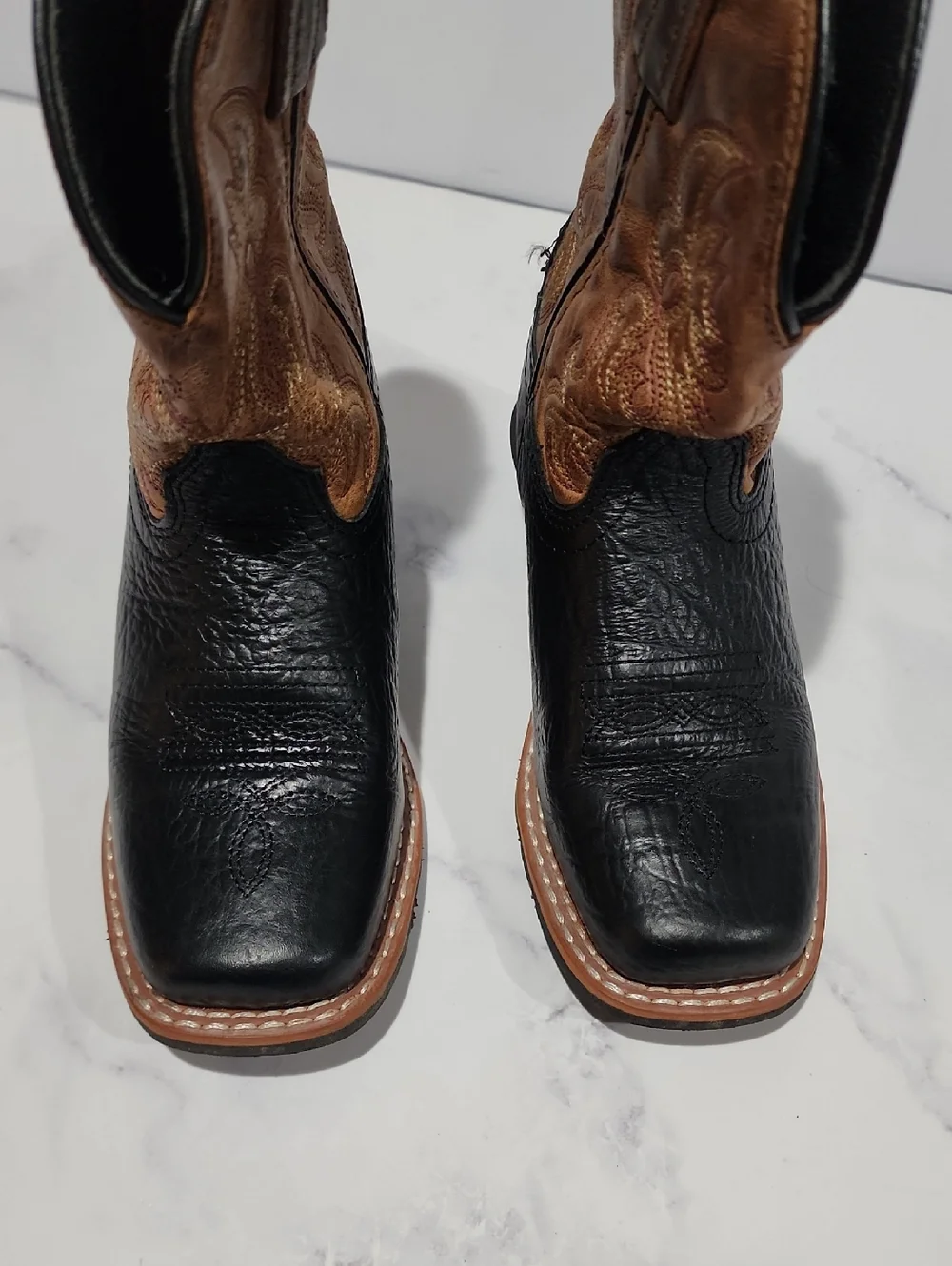 Dan Post Black and Brown Western Boots